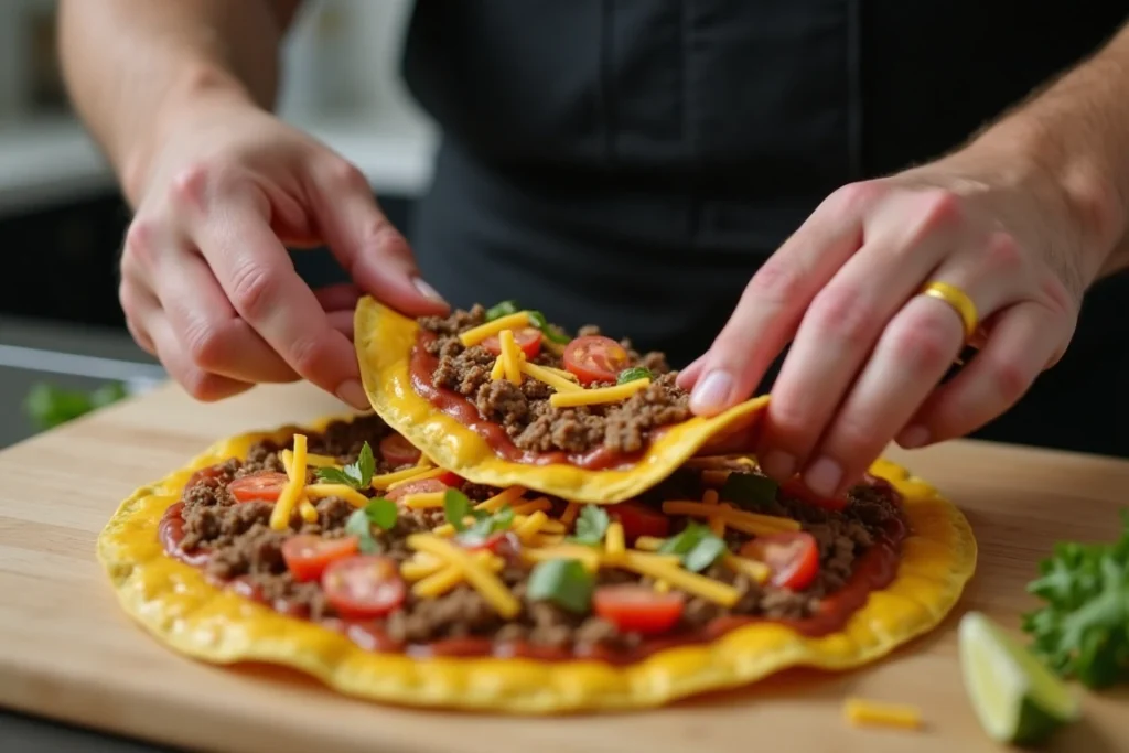 Three variations of Mexican pizza, including vegetarian, gluten-free, and keto-friendly options.