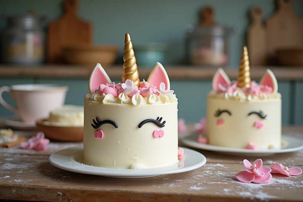 Early unicorn cake designs with simple decorations