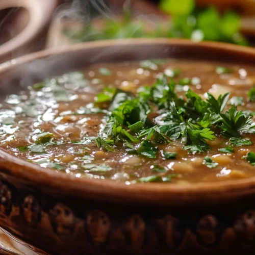 Homemade Brown Gravy Served in a Bowl